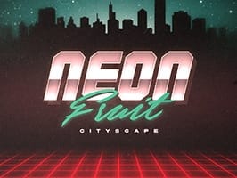 Neon Fruit Cityscape screenshot